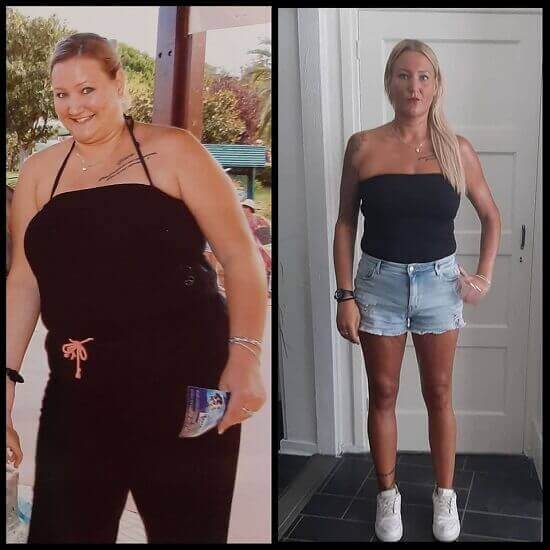 Before and after results